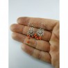 Orecchini argento tipo filigranan e corallo naturale