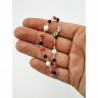 Bracciale modello rosario perle, corallo, agata