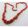 Collana corallo rosso naturale a pezzetti
